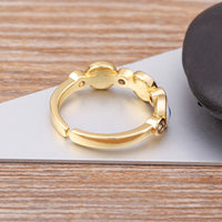 Anillo Ojo Turco Arcoíris Brillante