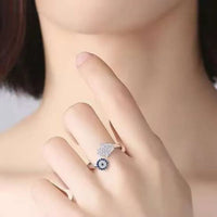 Anillo Ojo Turco y Mano de Fátima Guardiana