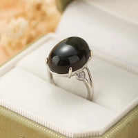 Anillo Obsidiana Arcoíris Armonía Interior