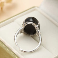 Anillo Obsidiana Arcoíris Armonía Interior