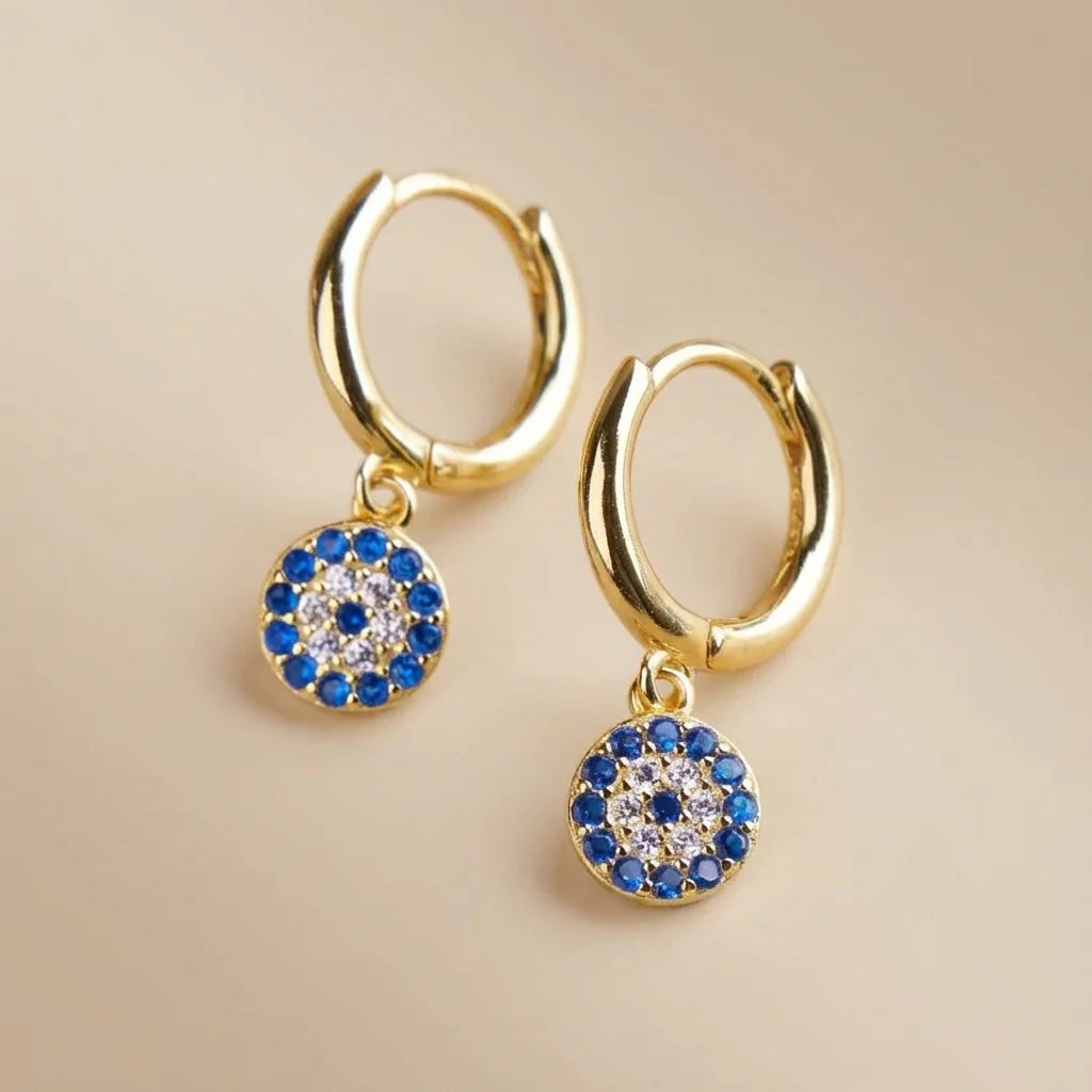Aretes Ojo Turco Encanto Azul