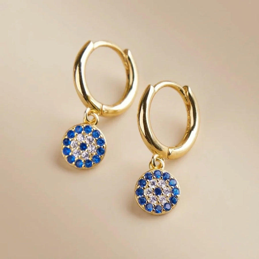 Aretes Ojo Turco Encanto Azul