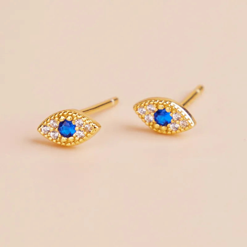 Aretes Ojo Turco Guardián Azul