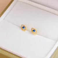 Aretes Ojo Turco Guardián Azul