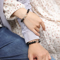 Pulsera de Pareja Obsidiana Noche de Amor