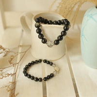 Pulsera de Pareja Obsidiana Noche de Amor