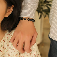 Pulsera de Pareja Obsidiana Duo Cósmico