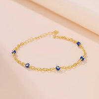 Pulsera Ojo Turco Escudo Dorado