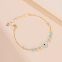 Pulsera Ojo Turco y Mano de Fátima Encanto Celestial