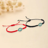 Pulsera Hilo Rojo Ojo Turco Energía Carmín