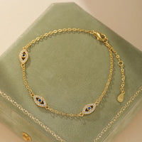 Pulsera Ojo Turco Guardián de Oro