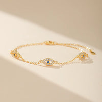 Pulsera Ojo Turco Guardián de Oro