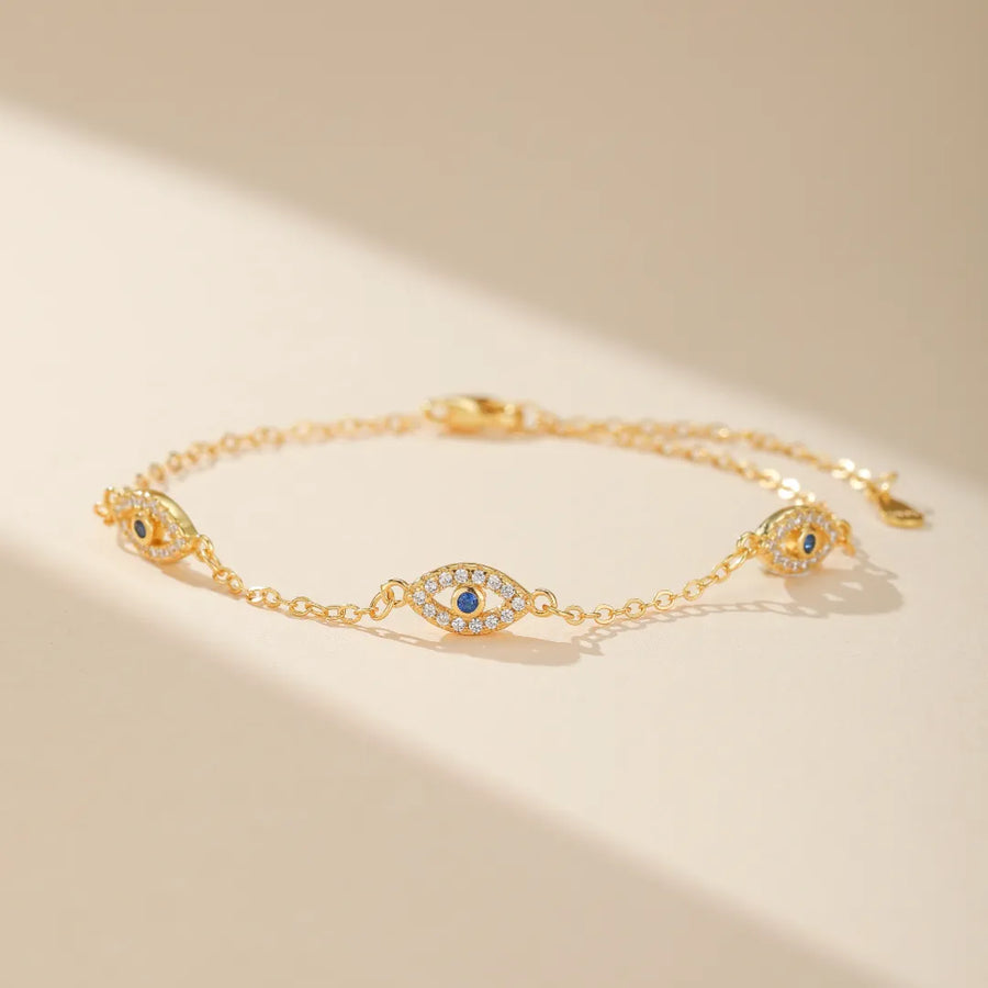 Pulsera Ojo Turco Guardián de Oro