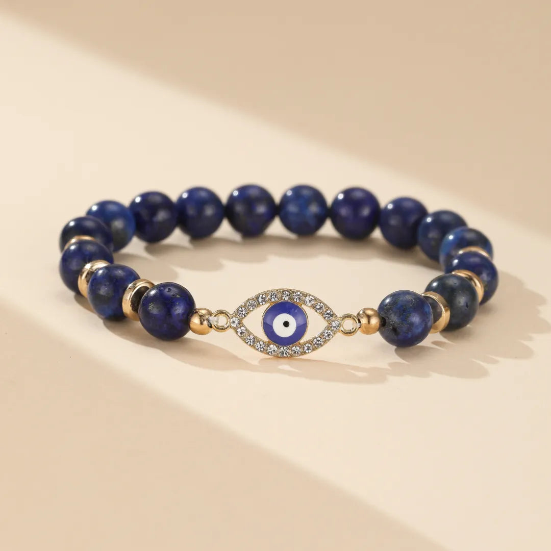 Pulsera Ojo Turco Lapislázuli Azul Sereno