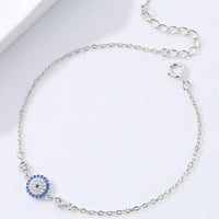 Pulsera Ojo Turco Espejismo Plateado