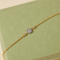 Pulsera Ojo Turco Espejismo Dorado