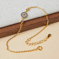 Pulsera Ojo Turco Espejismo Dorado