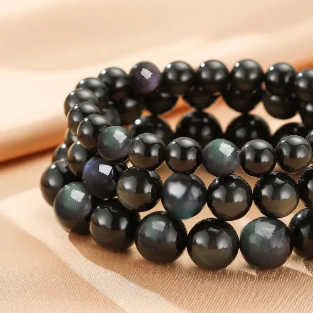 Pulsera Obsidiana Arcoíris Profundidad Mística