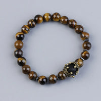 Pulsera Obsidiana y Ojo de Tigre Confianza