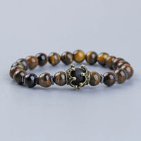 Pulsera Obsidiana y Ojo de Tigre Confianza
