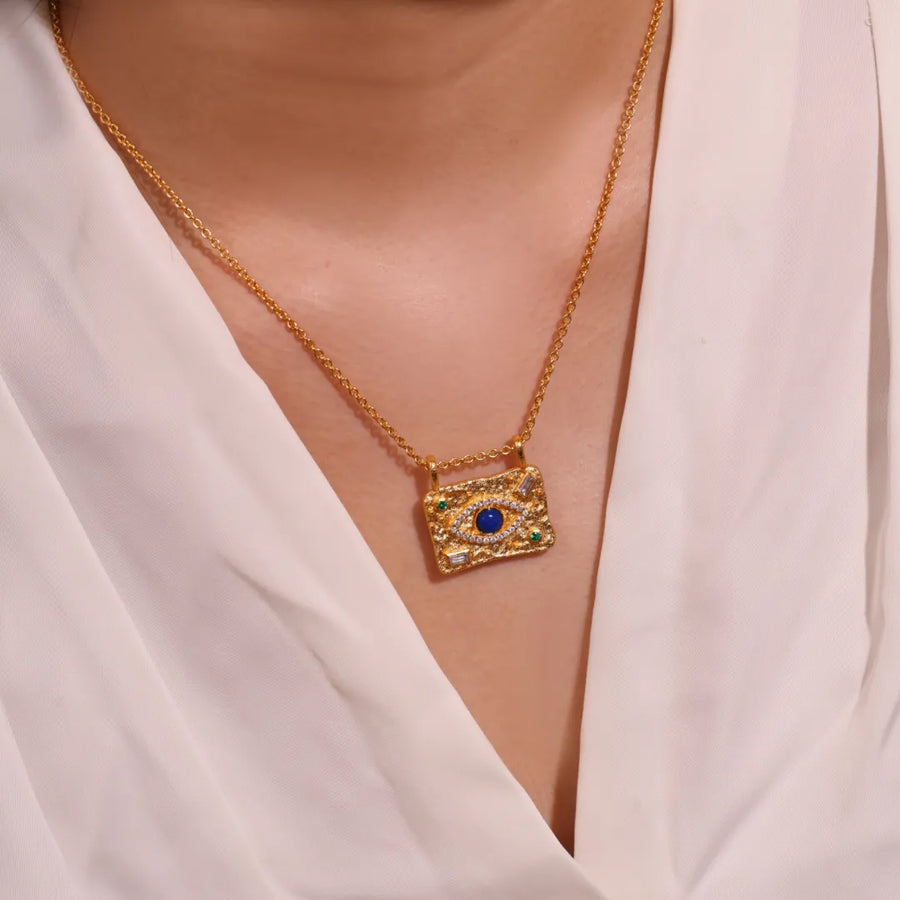 Collar Ojo Turco Lapislázuli Ojo del Cielo