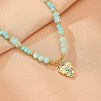 Collar Ojo Turco Amazonita Ojo Sereno