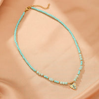Collar Ojo Turco Amazonita Ojo Sereno