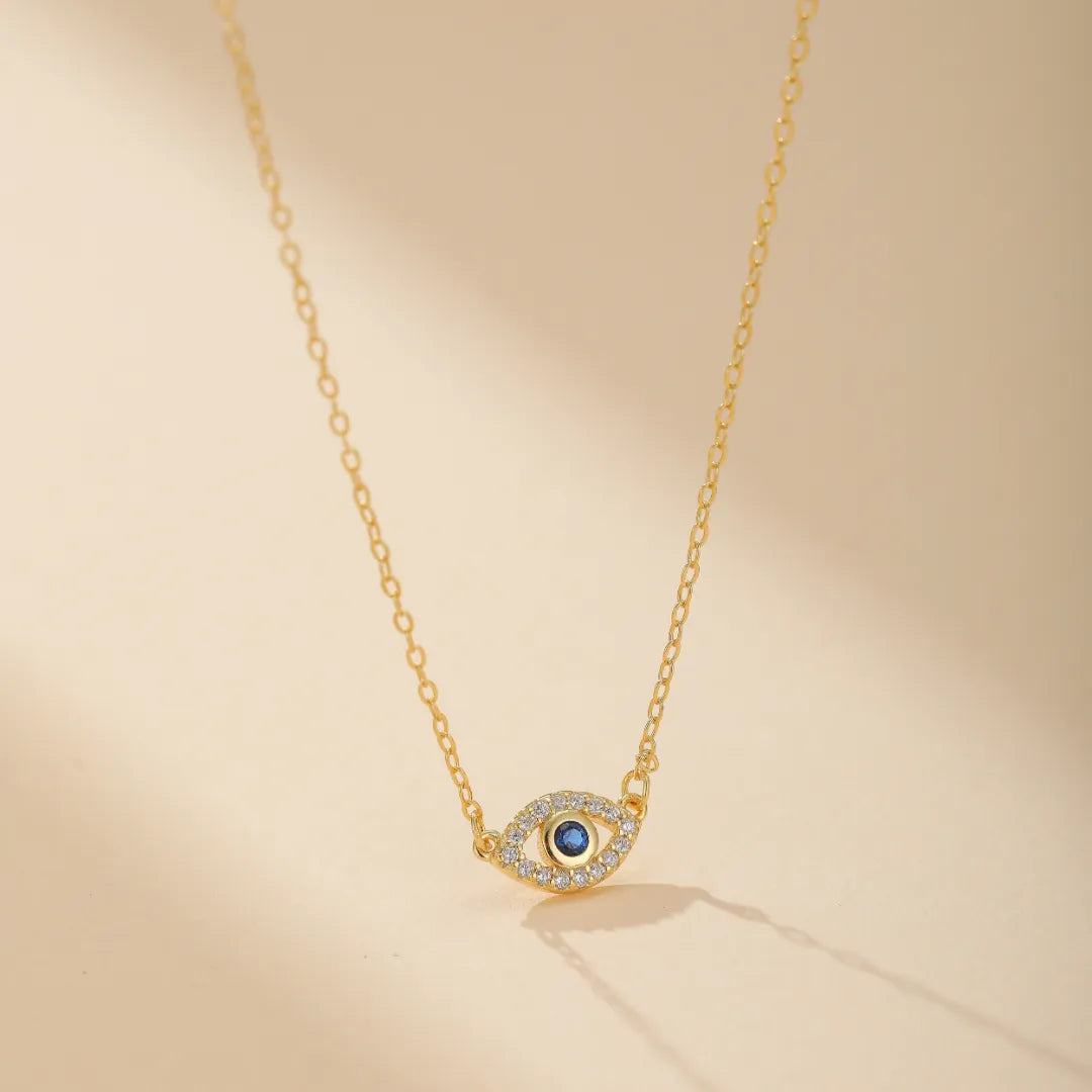 Collar Ojo Turco Guardián de Oro