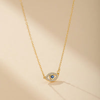 Collar Ojo Turco Guardián de Oro