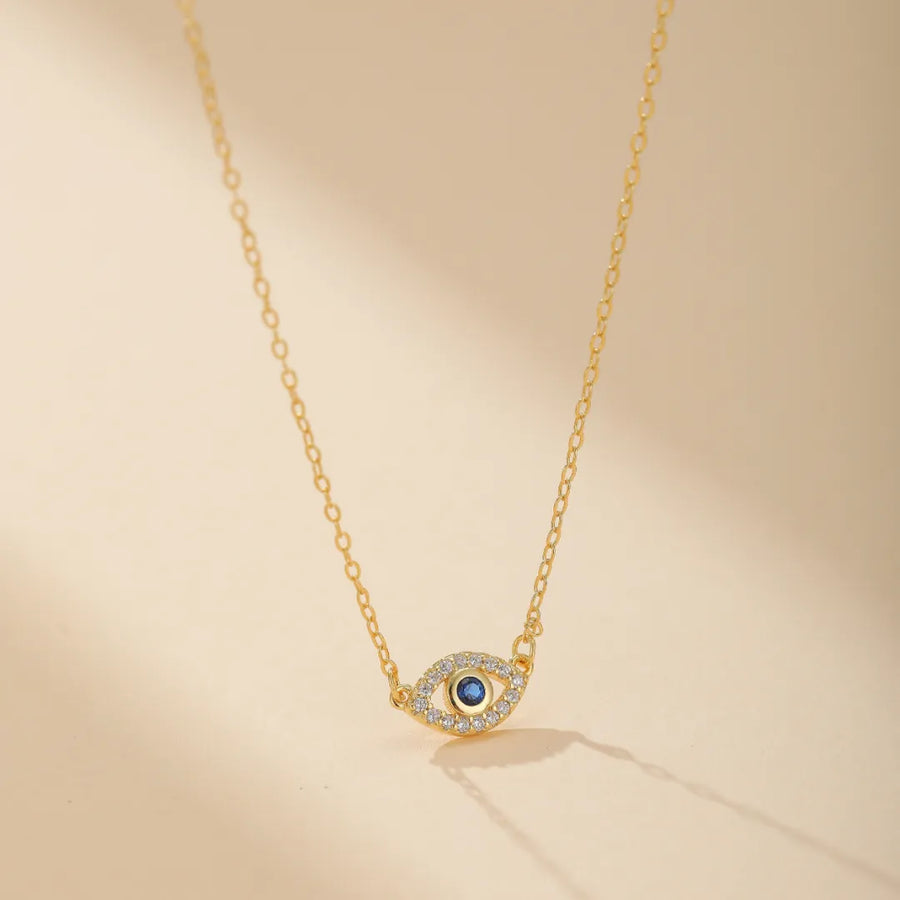 Collar Ojo Turco Guardián de Oro