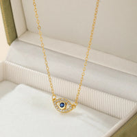 Collar Ojo Turco Guardián de Oro