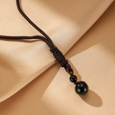 Collar Obsidiana Esfera de Protección