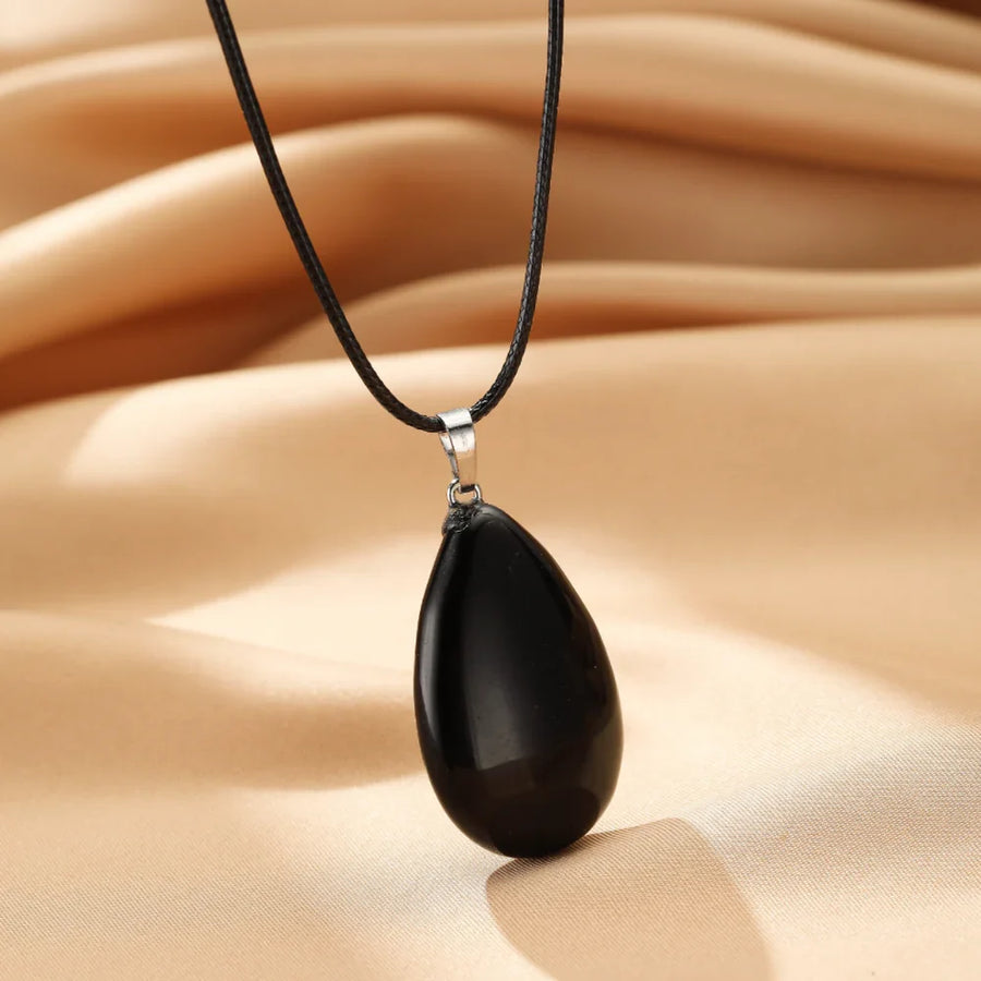 Collar Obsidiana Negra Poder Silencioso