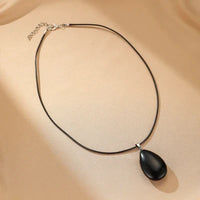 Collar Obsidiana Negra Poder Silencioso