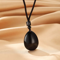 Collar Obsidiana Gota Misteriosa
