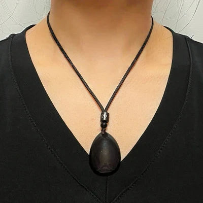 Collar Obsidiana Gota Misteriosa