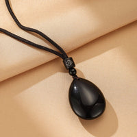 Collar Obsidiana Gota Misteriosa