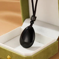 Collar Obsidiana Gota Misteriosa