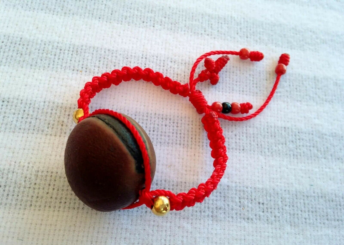 Pulsera Ojo de Venado para Bebé Tejida Roja