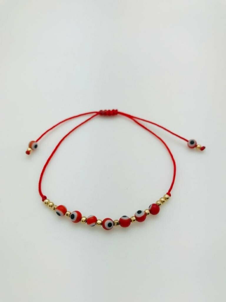 Pulsera Roja 9 Ojitos Protección