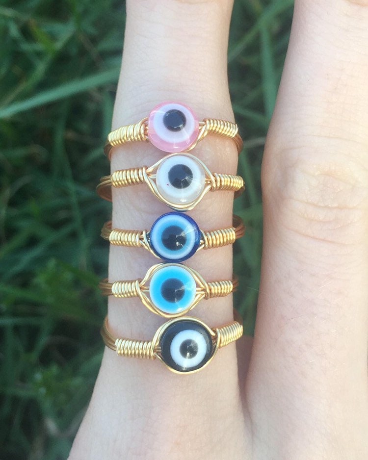 Anillo Ojo Turco de Alambre Todas las Tallas