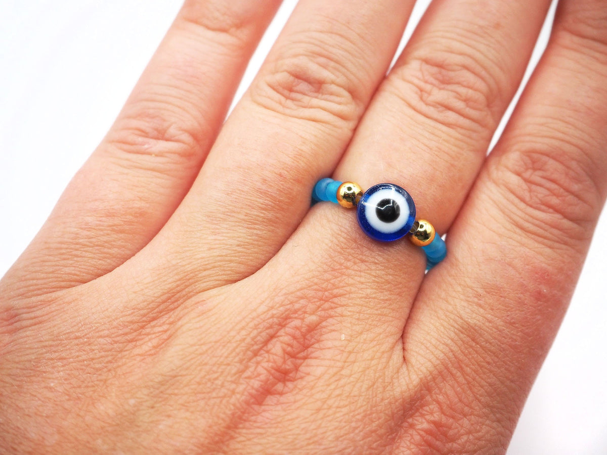 Anillo Ojo Turco Clásico Sencillo