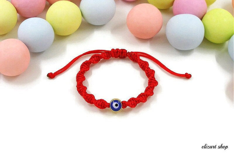 Pulsera Roja Ojo Turco para Bebé