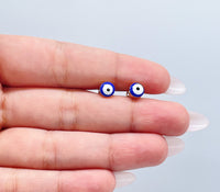 18k Gold Filled Simple & Small Blue Evil Eye SetWholesale Jewelry Supplies