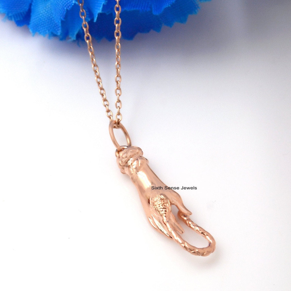 Colgante de serpiente Figa de plata 925: Joyería con símbolo de buena suerte