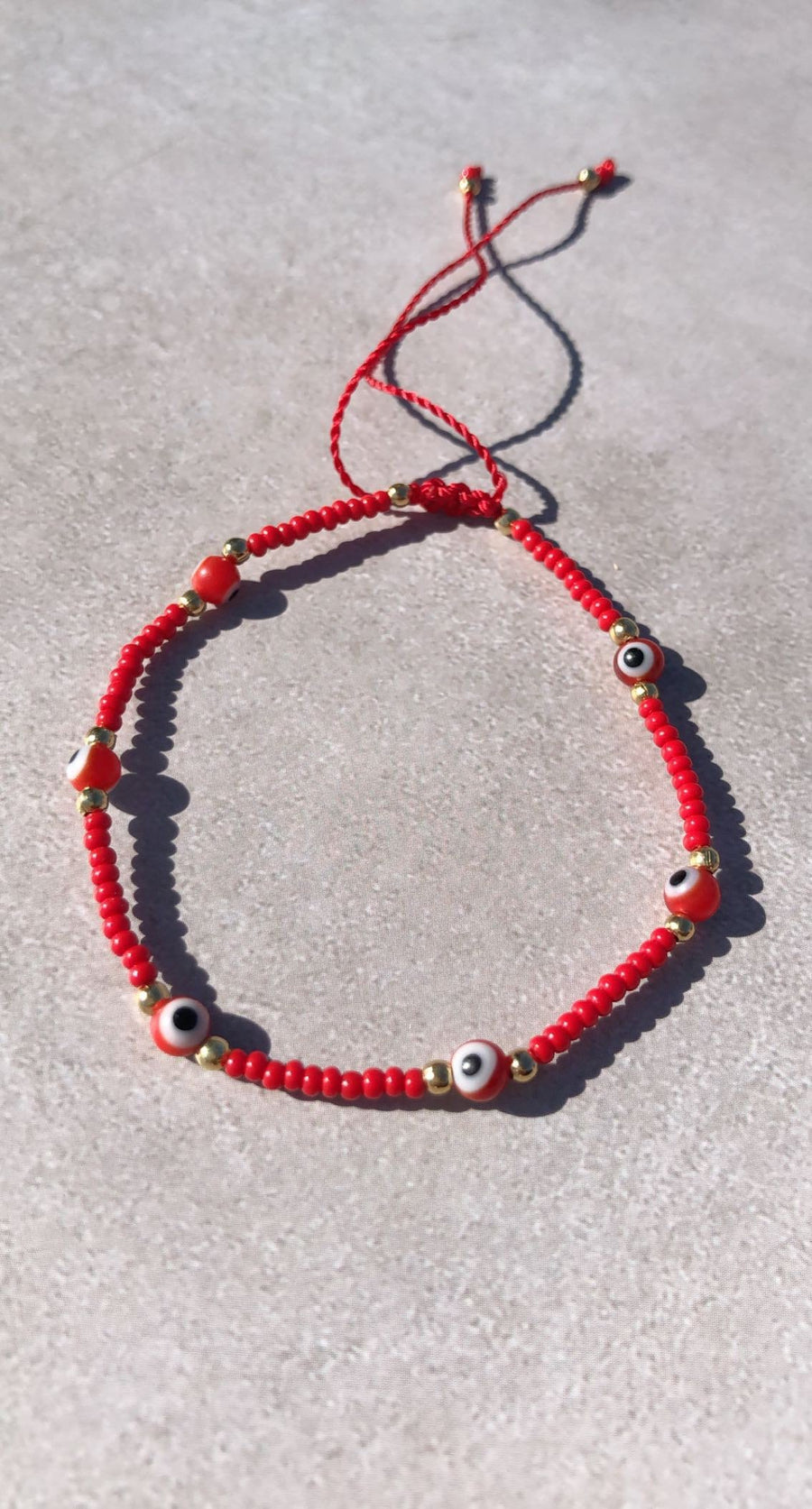 Pulsera Roja Ojo Turco Clásica