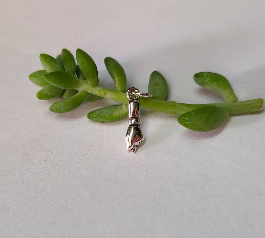 Colgante de protección para collar + dije aleatorio GRATIS - Puño de higo Figa - Ojo turco - Pulsera con colgante - Buena fortuna - Lindo dije de plata esterlina