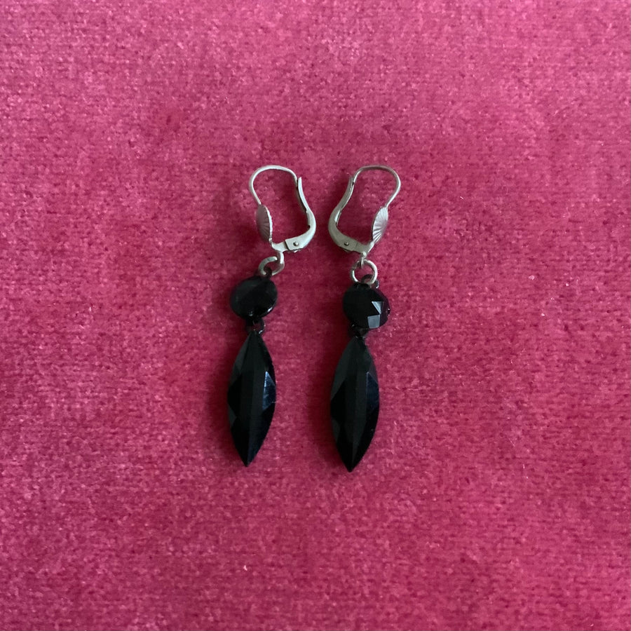 Aretes Negros Estilo Victoriano