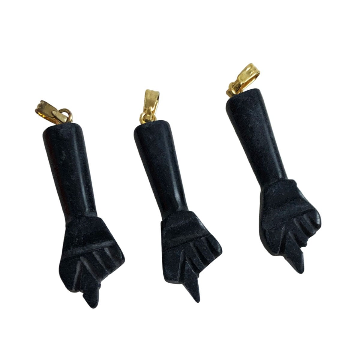 Colgantes de puño de jade negro - Amuletos de la suerte - Mal de ojo
