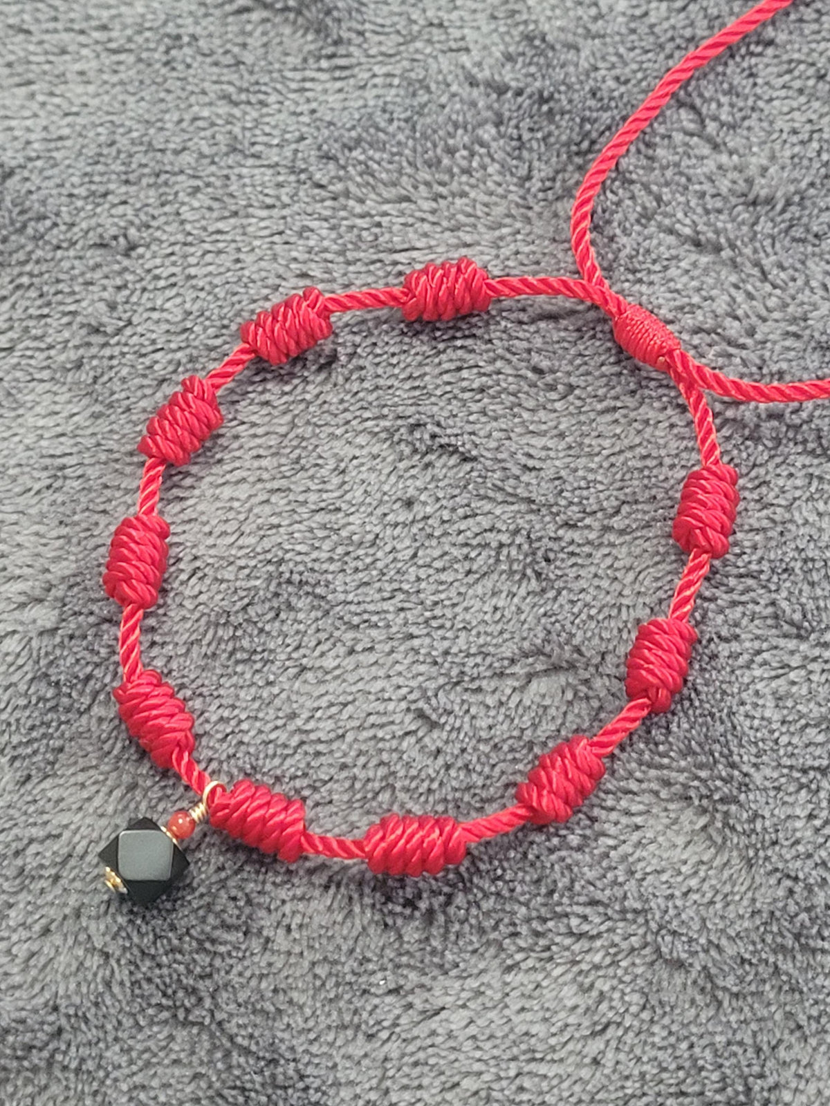Pulsera Roja con Azabache Unisex Ajustable
